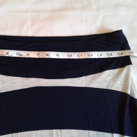 GAP Fold Over Navy and Grey Skirt L - Picture 8 of 10